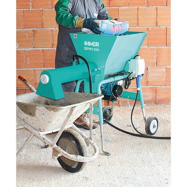 Миксер с непрекъснат цикъл за мазилки, замазки и готови смеси Imer Spin 15 A, 1,4kW, 60 л